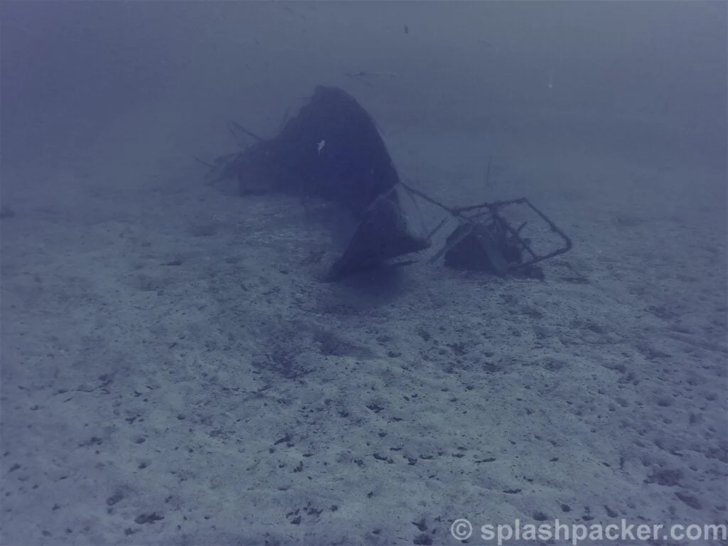 Little sail boat wreck dive site