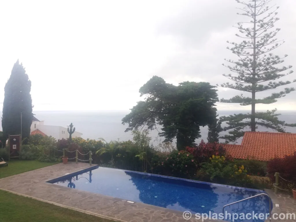 Outdoor swimming pool at Dom Pedro Garajau Nature Hotel on Madeira