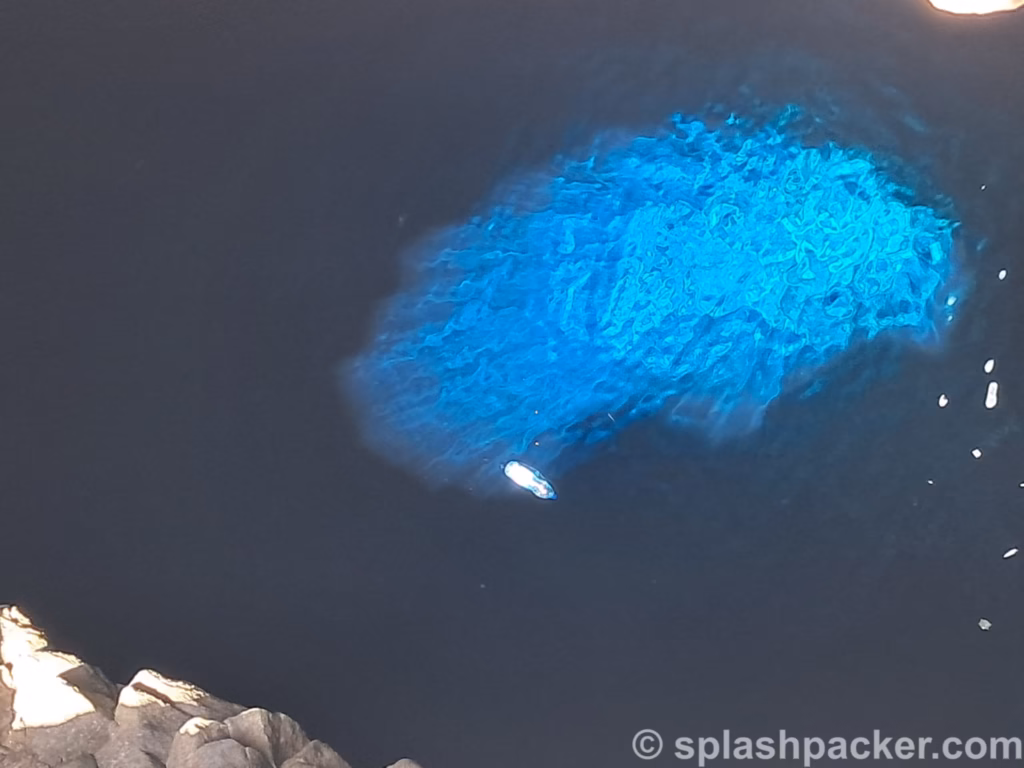 Blue Eye is one of the highlights to see during a Sal Island day tour in Cape Verde