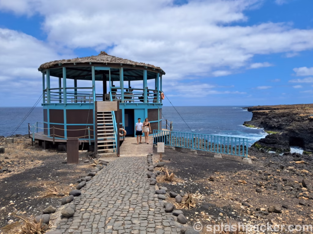 Viewpoint at Buracona Bay on Sal Island in Cape Verde