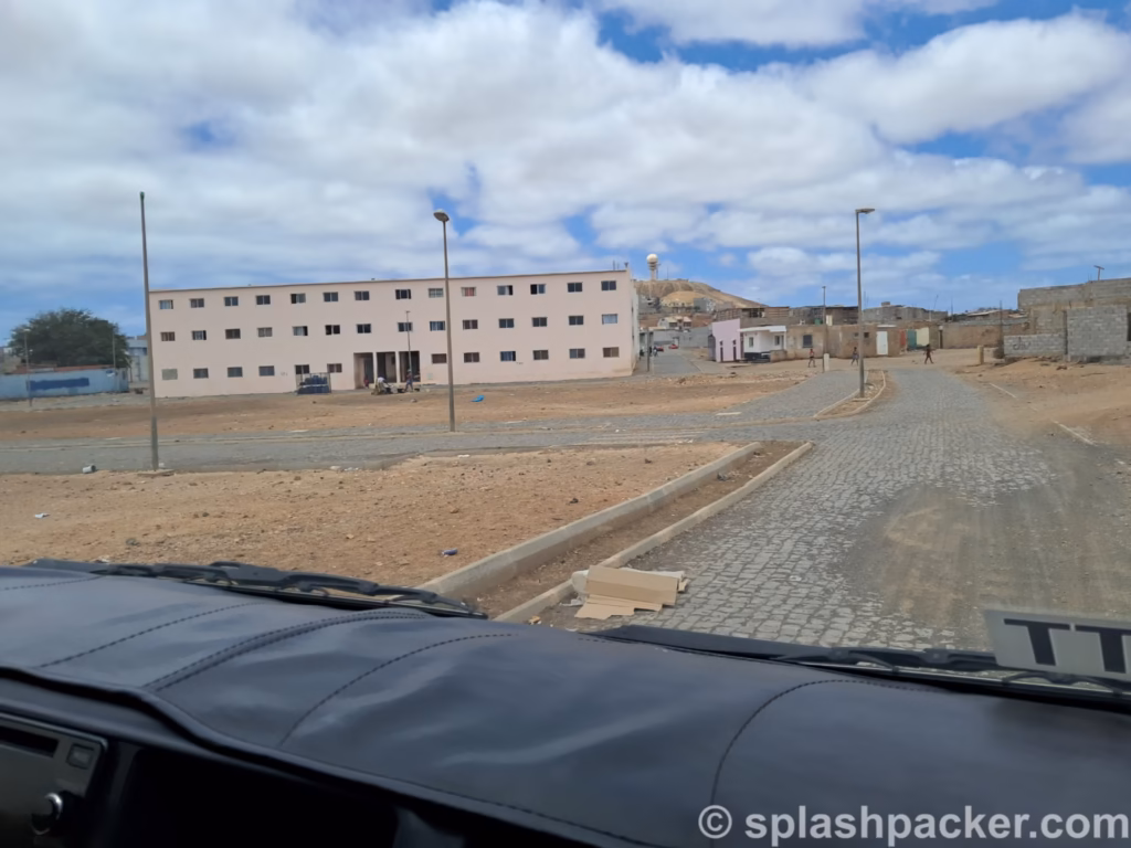 Social building for the people living in the slums in Espargos in Sal Island in Cape Verde