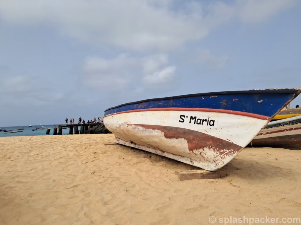 Santa Maria boat on Sal Island