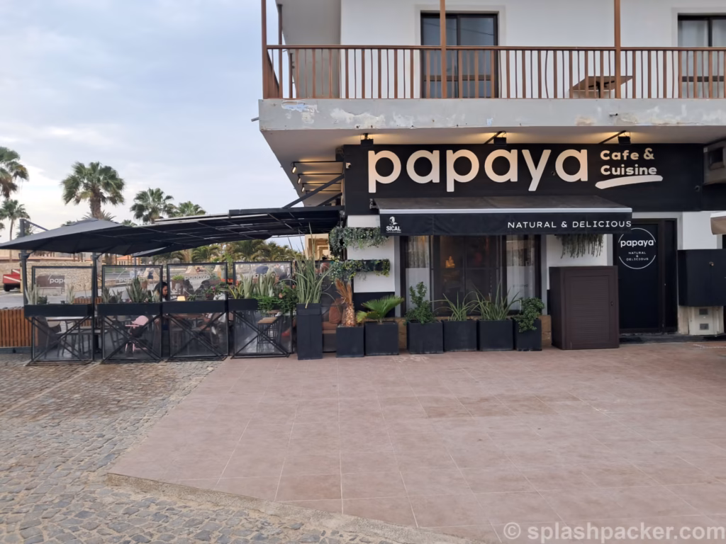 Papaya Cape Verde restaurant offers vegetarian food
